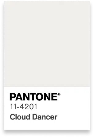 Pantone Cloud Dancer